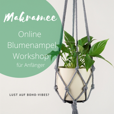 Makramee Workshop Blumenampel minimalistisch