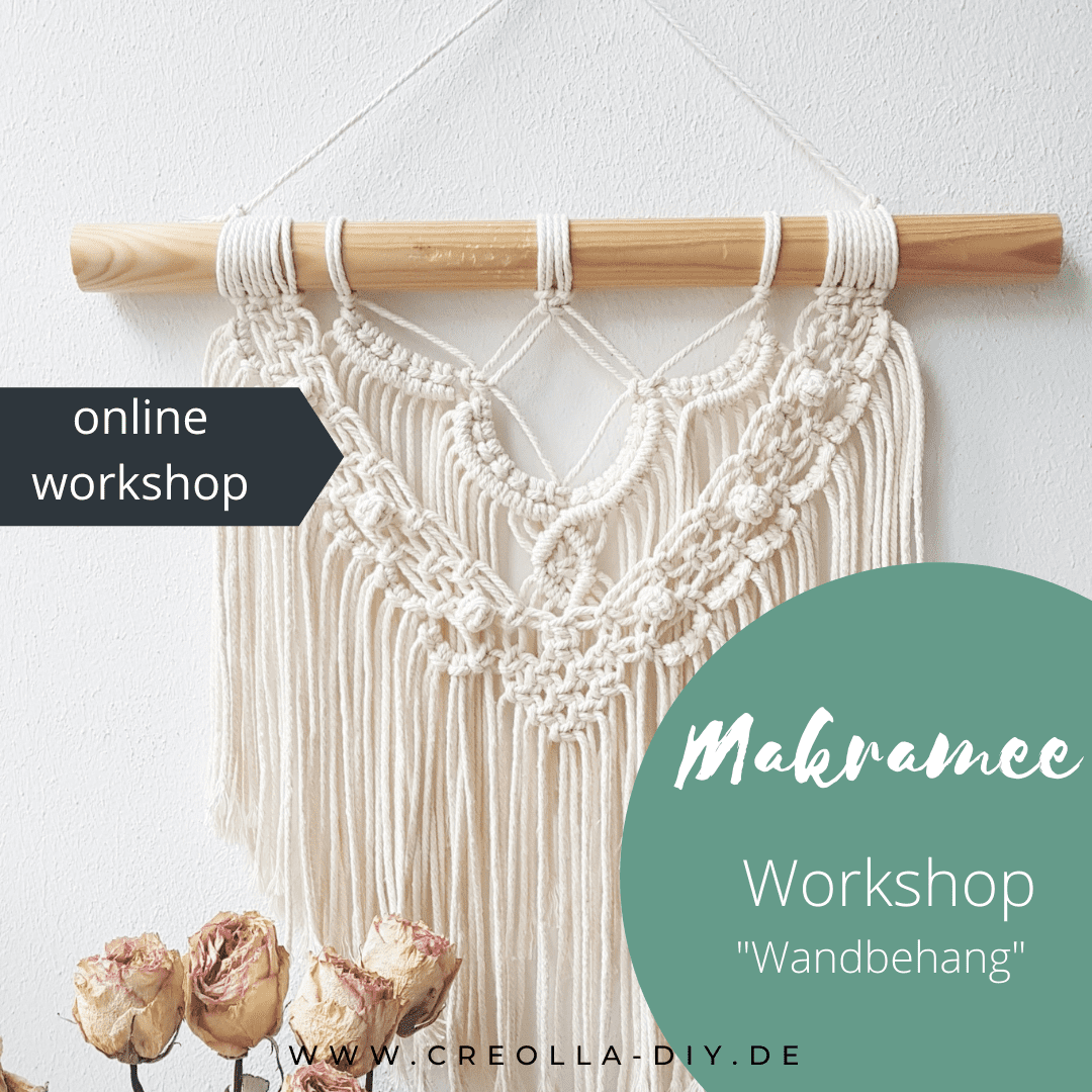 online workshop makramee wandbehang