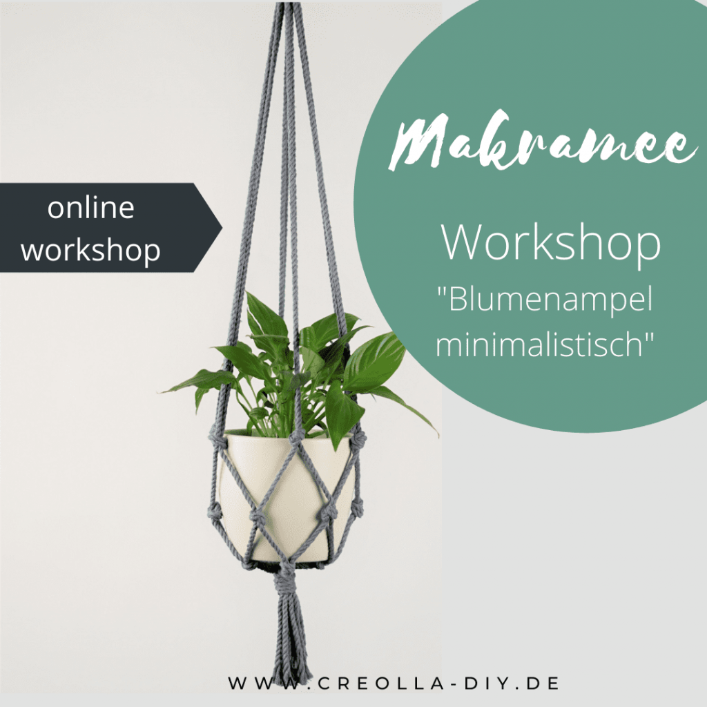 online workshop makramee blumenampel