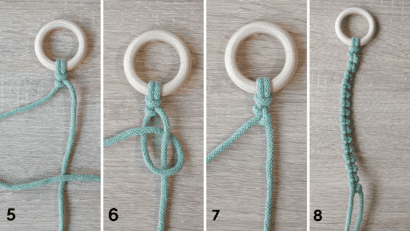 makramee knoten alternate hitch knot